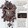 thumbnail image 3 of Kendal Cuckoo Clock Large Vintage Wall Clock Handcrafted Wood Cuckoo Clock House Home Decor with Singing Bird & A Family of Birds Decoration MX224, 3 of 8