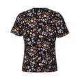 thumbnail image 6 of Vsdgher Daisies Flowers Print Men's Dry Fit Mesh Athletic Shirts Moisture Wicking Tennis T-Shirt Tops, 6 of 9