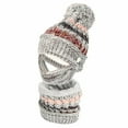 thumbnail image 1 of WITHMOONS Knit Fairs Isle Nordic Bobble Pom Beanie Hat DZX0024 (Grey), 1 of 2
