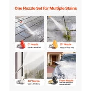 Upgraded Gas Pressure Washer 2900 PSI 1.85 GPM with Aluminum Pump Spray Gun Wand 4 Nozzles for Cars Fences Driveways Patios Homes