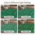 thumbnail image 7 of ODIKA 9'x12' Washable Area Rug Field Touchdown Lines Goalpost Motif Rugby Training Football Car Refined for Dining Room, Basement, Large Office, Non-Slip Chair-Friendly, 7 of 7