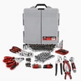 thumbnail image 3 of Cartman 205 Piece Tool Set Ratchet Wrench with Sockets Kit in Plastic Toolbox Red, 3 of 7