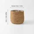thumbnail image 3 of Woven Plant Basket Seagrass Planter Cover Indoor Flower Pot,Handwoven Straw Pot Sleeve Container for Potted Greenery Plant,Rustic Boho Large Floor Ornament for Living Room Home Decor, 3 of 6