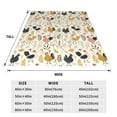 thumbnail image 3 of Sikiie Cartoon Chickens Ultra-Soft Micro flannel Blanket Luxury All Seasons Warm Blanket for Bedding Sofa and Travel (4 sizes)-60"x50", 3 of 7