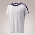 thumbnail image 2 of Mens Big & Tall Waffle Knit Color Block T-Shirt Short Sleeve Performance Quick Dry Crew Neck Athletic Workout Top for Training Running Sports Plus Size Lightweight, 2 of 5