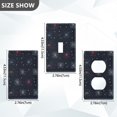 thumbnail image 7 of Yayeee Duplex Wall Plate 1-Gang 4.5"x2.7" Home Receptacle Light Switch Decorative Outlet Cover, Starry Night Pattern, 7 of 7