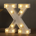 thumbnail image 2 of LED Letters Lights Sign, 26 Alphabet Light Up Letters White Led Letters for Bar Party Birthday Home Wedding Décor, 2 of 7