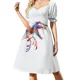 thumbnail image 2 of Vestido de manga corta con estampado de globo ocular Ropa femenina Ropa de verano para mujer Vestido, 2 of 7