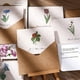thumbnail image 5 of Tarjeta de felicitación creativa y bonita de piel de vaca Retro, tarjeta de felicitación sencilla con flores y plantas, tarjeta de agradecimiento avanzada para el Día de San Valentín y Acción de, 5 of 6