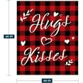thumbnail image 2 of leyai Valentines Day Baby Throw Blanket Small Red Plaid Love Heart Blanket Pet Toddler Swaddle Crib Wedding Gift Soft Cozy Lightweight Fuzzy Plush Fleece Blankets and Throws 30x40, 2 of 6