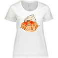 thumbnail image 3 of Inktastic Cute Hermit Crab on Beach Women's Plus Size T-Shirt, 3 of 5
