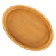 thumbnail image 2 of Oval Wooden Serving Tray: Wood Snack Tray With Handles For Tea Coffee Appetizers Breakfast - Storage Container For Spa Massage Center Home, 2 of 3