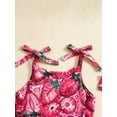 thumbnail image 5 of Bagilaanoe Newborn Baby Girl Summer Rompers  Print Sleeveless Bodysuits + Headband 3M 6M 12M 18M Infant One Piece Jumpsuit, 5 of 7
