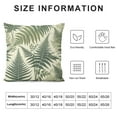 thumbnail image 5 of COMIO Sage Green Leaf Plant Pillow Covers Tropical Fern Herbs Botanical Leaves Floral Decorative Pillow Cases Vintage Cushion Case Farmhouse Home Decor for Couch Sofa Porch Outdoor, 5 of 5