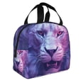 thumbnail image 2 of Fotbe Cool Lion Head Bolsa Térmica con Estampado y Forro de Aluminio Grueso Bolsa de Almuerzo con Bolsillo Frontal para Hombres y Mujeres, Ideal para Trabajo, Escuela, 2 of 8