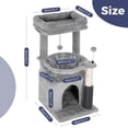 thumbnail image 2 of Torre para Gatos Pawfessor Pequeña con Hamaca y Rascador, 2 of 6