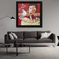 thumbnail image 3 of Geraldine Bandiziol 20x20 Black Modern Wood Framed Wall Art Titled - Peace and Love, 3 of 6