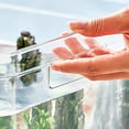 thumbnail image 3 of Frameless Aquarium Tank,360 degrees Celsius  Visibility Rimless Fish Tank with Handle Betta Nano Goldfish Snail Shrimp Cube Tank for Household DIY Living Room, 3 of 7
