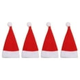 thumbnail image 2 of 4 Uds. de tapa para botellas de vino, Mini gorro de Papá Noel para Navidad, manualidades, suministros para fiestas, 2 of 9