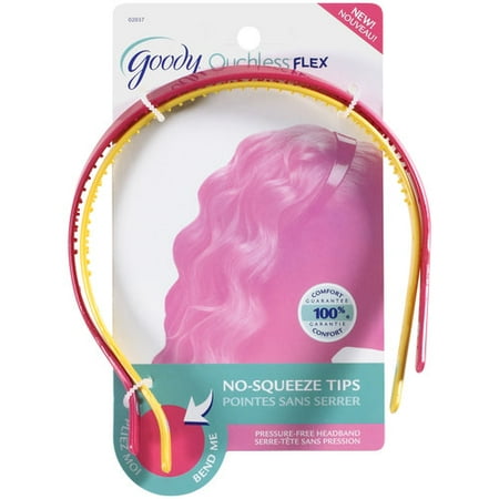 Goody Ouchless Flex Thin Headband, 2 Pack