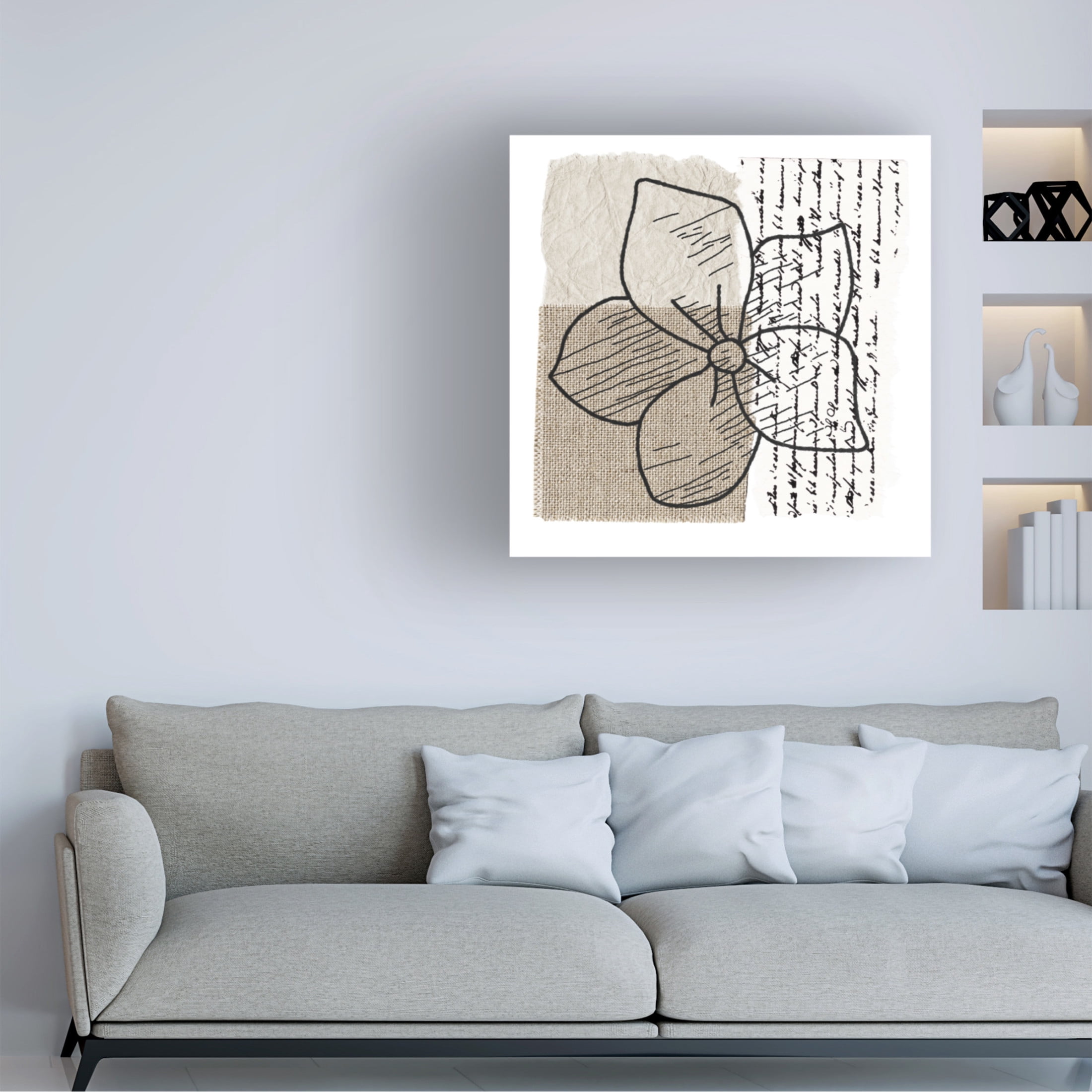 Trademark Fine Art Alonzo Saunders  Simple Flower II Canvas Wall Art