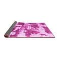 thumbnail image 2 of Ahgly Company Indoor Round Abstract Pink Modern Area Rugs, 3' Round, 2 of 4