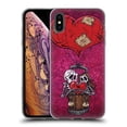 thumbnail image 1 of Head Case Designs Officially Licensed David Lozeau Colourful Grunge Day Of The Dead Soft Gel Case Compatible with Apple iPhone XS Max, 1 of 7