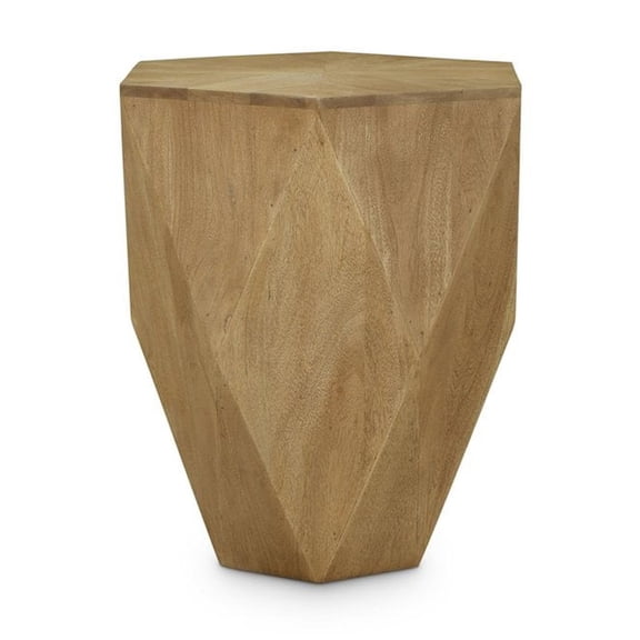Meridian Furniture Diamante Natural Oak Veneer End Table