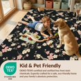 thumbnail image 4 of Design&I 6'x9' Washable Area Rug Birds With Cherry Blossom Branch All Over Chinoiserie Asian Floral Playful for Living Room, Family Indoor, Oversized Skid-Resistant, 4 of 7