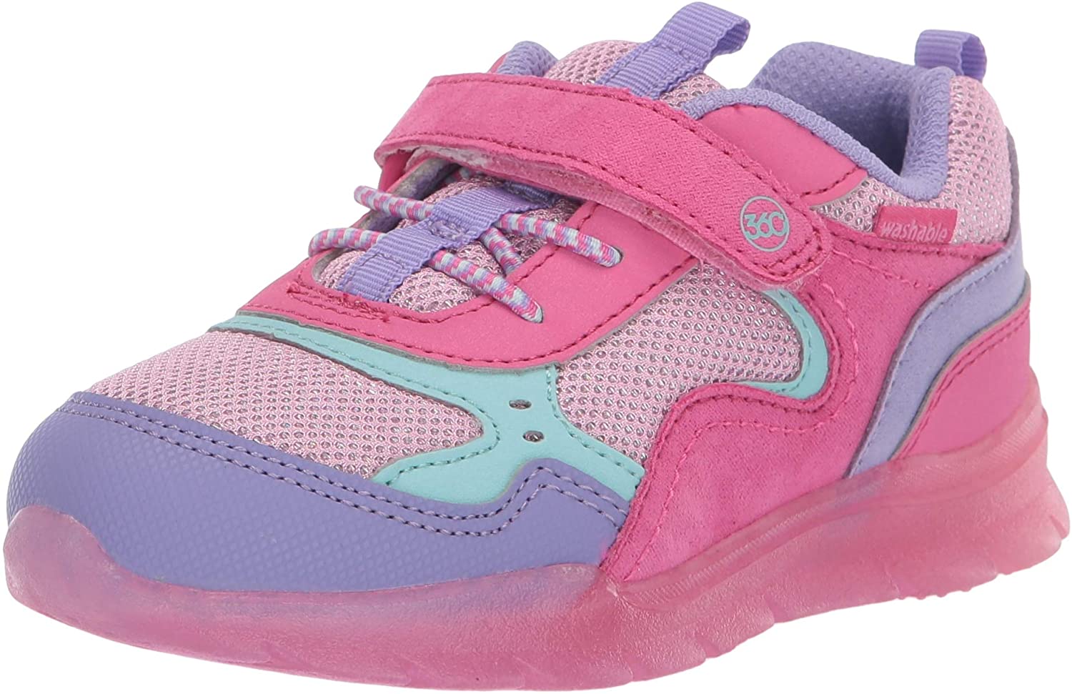 Stride Rite 360 Unisex-Child Marcel Anti-Microbial Dual Width Insole Lighted Athletic Sneaker