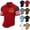 #03 Red, variant on 250 Years of Freedom Polo Shirts for Men 1776-2026 American Flag Print Patriotic Classic Fit Short Sleeve Lightweight America 250 Casual Polo Shirts, #03 Army Green, M