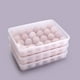 thumbnail image 5 of Wosthever 3 uds portahuevos cubiertos con 24 compartimentos bandeja de almacenamiento de plástico transparente apilable dispensador Visible de Organizadores de utensilios de cocina Wosthever HA066983-00B, 5 of 6