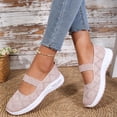 thumbnail image 5 of UDAUDU Orthopedic Dress Shoes for Women Arch Support Non Slip Slip on Sneakers Breathable Mesh Stretch Work Shoes Soft Orthopedic Shoes Pink 6.5 Wide, 5 of 7