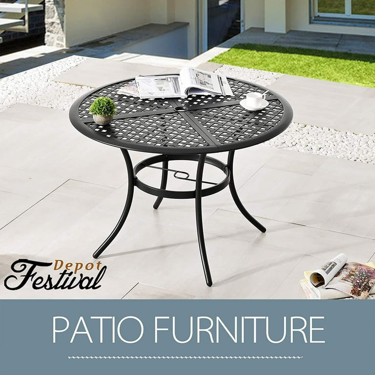 Small iron patio table new arrivals