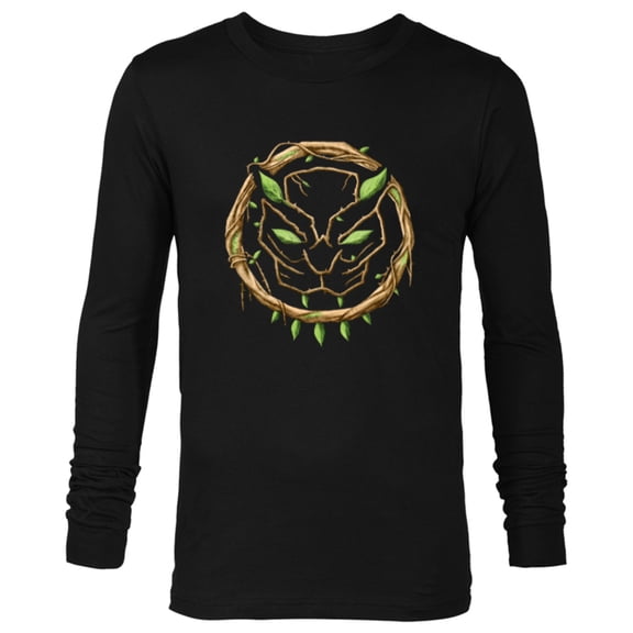 Marvel 85th Anniversary We Are Groot Black Panther Mask Logo - Long Sleeve T-Shirt for Men - Customized-Black