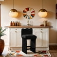 thumbnail image 5 of Meridina Furniture Shaw Black Chenille Fabric Upholstered Counter Stool, 5 of 10
