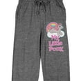 thumbnail image 2 of My Little Pony Retro Rainbow Cloud Logo Men's Heather Gray Sleep Pajama Pants, 2 of 5