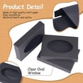 thumbnail image 4 of 20 Packs 5.5x3.9x1inch Clear Oval Window Gift Boxes Black Kraft Paper Present Boxes for Party Favor Treats Handmade soap and Jewelry Packaging DIY Black, 4 of 6