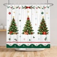 thumbnail image 4 of Tchckioa Shower Curtain,Christmas Tree Snowflake Privacy Protection Hooks Bath Curtain for Bathroom Decor,47x64, 4 of 6