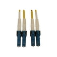 thumbnail image 1 of Eaton Tripp Lite Series 400G Duplex Singlemode 9/125 OS2 Switchable Fiber Optic Cable (LC/UPC M/M), LSZH, Yellow, 2 m (6.6 ft.) - Network cable - LC single-mode (M) switchable to LC single-mode (M) switchable - 2 m - fiber optic - duplex - 9 / 125 micron - OS2 - OFNR - halogen-free - yellow, 1 of 4