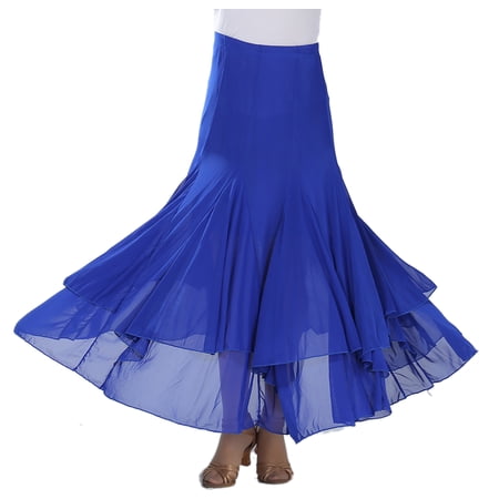 Quickstep Flamenco Ballroom Paso Doble Practice Dancer Dance Skirt Dancewear