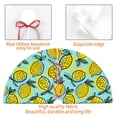 thumbnail image 3 of KLL 36" Christmas Tree Skirt Lemon1 Xmas Tree Skirts Mat for New Year Xmas Holiday Party Indoor Outdoor Home Decoration, 3 of 5