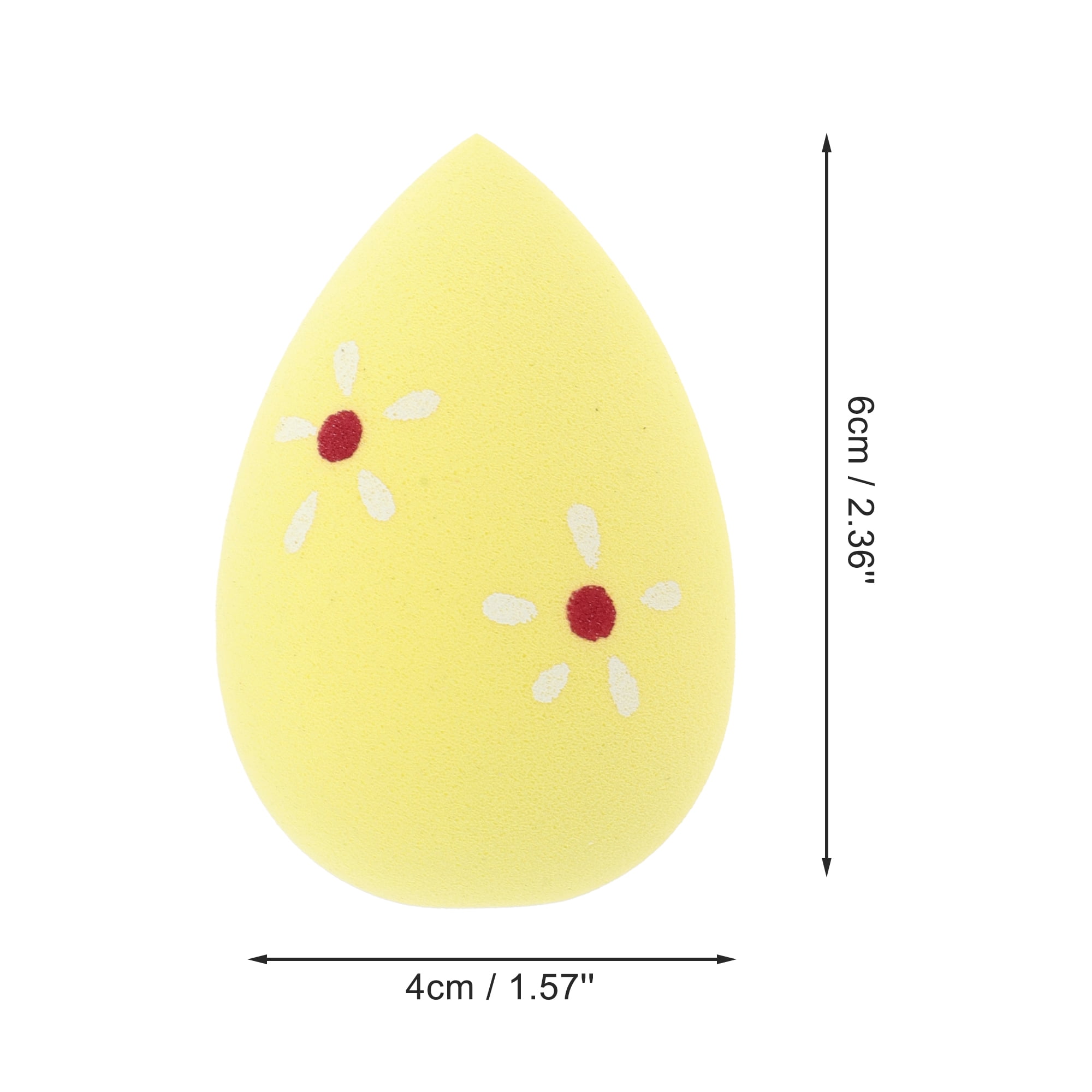 Unique Bargains 1 Pc Floral Face Makeup Sponge for Bedrooms Yellow