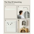 thumbnail image 4 of EYYTHUNG Bathroom Wall Cabinet, Medicine Cabinets with Arched Acrylic Door, Over Toilet Storage Cabinet with Adjustable Shelf, White, 4 of 6