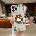 thumbnail image 3 of Christmas limited Sanrio Hello Kitty Phone Case For iphone 15 14 13 12 11 XS Pro Max Mini X XR 7 8 Plus SE 2020 Transparent Capa, 3 of 5