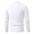 thumbnail image 4 of Men's Slim Fit Mock Neck Cable Knit Sweater Casual Long Sleeve Ribbed Pullover, 4 of 6