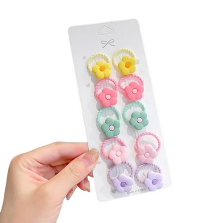 

Bullpiano 10Pcs Baby Hair Rope Fruit Children s hair accessories Headdresses Banana Strawberry