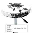 thumbnail image 4 of Daiia Family Of Sea Turtles Stool Covers Round,Round Bar Stool Covers Waterproof Bar Chair Covers Washable Stool Cushion Slipcover for 12-14 Inch Chair-12 inch, 4 of 7