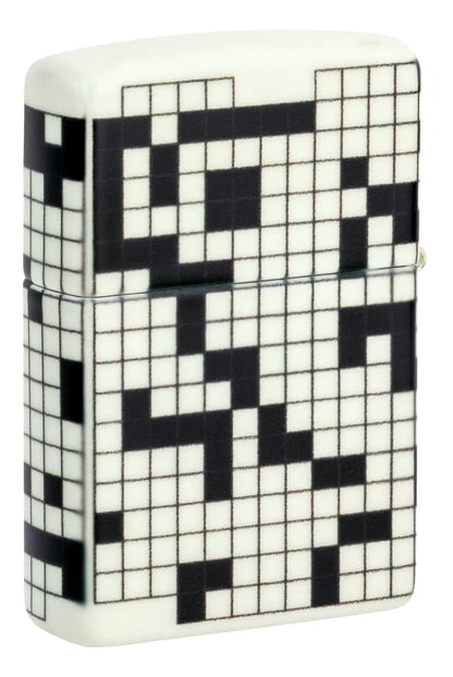 Zippo Lighter - Customized Engraved Message Crossword Puzzle Design 46285