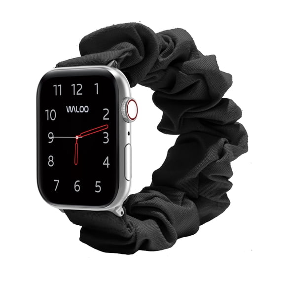 Waloo Scrunchie Fabric Band for Apple Watch 40/41/42mm - Black